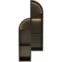Luca Inbouwnis Nissen 115x46x12cm Met LED Verlichting 3000K RVS Tuscany