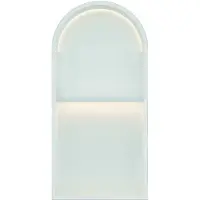 Luca Inbouwnis Nissen 2-Vaks 74,5x36x7cm Met LED Verlichting 3000K RVS Mat Wit