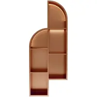 Luca Inbouwnis Nissen 115x46x12cm Met LED Verlichting 3000K RVS Geborsteld Koper PVD