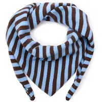 Manfield Multicolor gestreept triangel sjaaltje | Maat adult