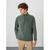 Tommy Life Heren Pluche Half-Zip Sweatshirt