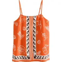 Next Top oranje / zwart / wit
