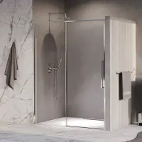 Brauer galactic nisdeur 2-delig schuif 160x200 omkeerbaar helder glas incl. Glascoating chroom