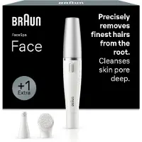 Braun FaceSpa 810 - Gezichtsepilator & Reinigingssysteem - + 1 Extra - 810 - Wit/Zilver