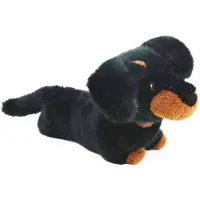 ONE LOVE Knuffel - Teckel Pumpkin - 40Cm - Zwart En Wit - 0 Jaar