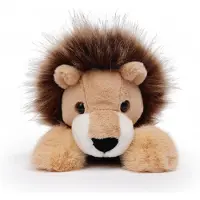 ONE LOVE Knuffel - Mannelijke Leeuw Leonard - 40Cm - Geel En Bruin - 0 Jaar