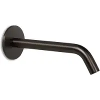 BLUE LABEL Brondby Uitloop Voor Inbouw Wastafelkraan - 20cm - Geborsteld Gunmetal PVD - Messing - Kranen, Badkranen, Baduitlopen - 8711802073414
