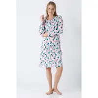 Hajo Klima-komfort dames nachthemd turquoise | Maat 36/38