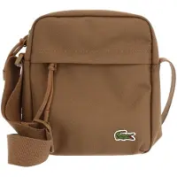 Lacoste Schoudertas bruin / groen / bloedrood / wit