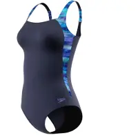 Speedo Print Luna Lustre Swimsuit Blauw 42 Vrouw