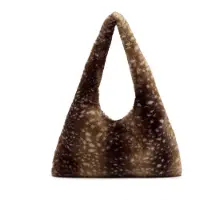 Manfield Bruine bambi schoudertas | Maat Onesize