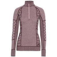 Kari Traa - Women's Smekker Half-Zip - Merino-ondergoed L, roze
