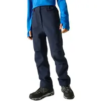 Regatta - Kids Unisex Softshell Trousers - Trekkingbroek 9-10 Years, blauw