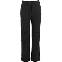 Regatta - Kids Unisex Softshell Trousers - Trekkingbroek 9-10 Years, zwart