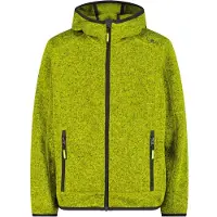 CMP - Boy's Jacket Fix Hood Jacquard Knitted - Fleecevest 98, olijfgroen