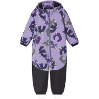 Reima - Kid's Mjosa Softshell Overall Print - Overall 80, purper