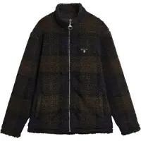 Barbour tartan fleece zip through sweater mfl0187 tn43 shadow classic tartan