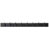 Nordal Edgy kapstok met 8 haken zwart