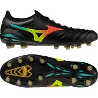 Mizuno Morelia Neo V Beta Japan Gras Voetbalschoenen (FG) Zwart Lava Oranje