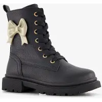 Blue Box meisjes veterboots met strikje zwart maat 35