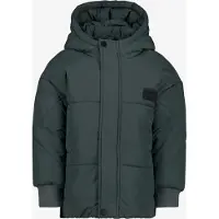 Unsigned jongens winterjas met capuchon groen maat 122