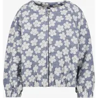 TwoDay meisjes bomberjack met bloemenprint lichtblauw maat 92