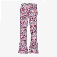 TwoDay meisjes flared legging met bloemenprint roze maat 98/104
