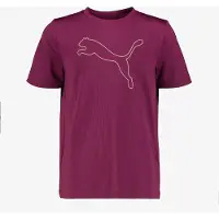 Puma TAD ESS Cat Logo meisjes sportshirt roze - Maat 176