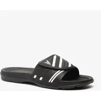 Dutchy Pro heren badslippers met klittenband zwart wit maat 46