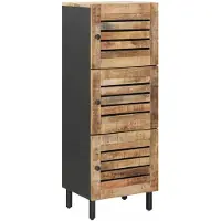 vidaXL Opbergkasten Naturel 40 x 33 x 110 cm Massief Mango Hout