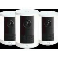 Ring Spotlight Camera 2e Generatie Batterij Wit 3-Pack