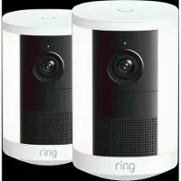 Ring Spotlight Camera 2e Generatie Batterij Wit Duo Pack