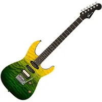 Charvel Pro-Mod Plus Dinky DK24 HSS 2PT EB QM Ebony Fingerboard Zombie Fade