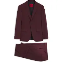 HUGO Tweedelig, slim-fit pak van een wolmix met stretch