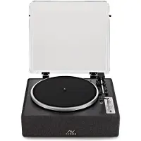 AVCOM All-in-One Bluetooth Turntable Charcoal Black