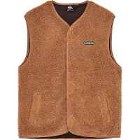 Quiksilver - Merken - Urban Storm Sherpa Gilet Rawhide voor Heren - Maat XL - Bruin