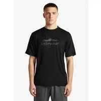 Icebreaker - Merino 150 Tech Lite S/S Relaxed Tee Heritage - Merinoshirt M, zwart