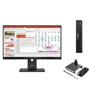 Lenovo ThinkCentre M70q G6 U5 16 512 + ThinkVision T27-40 27 FHD Intel Core Ultra 5 225T-processor E-cores tot 4,40 GHz en P-cores tot 4,90 GHz, Windows 11 Pro 64, 512 GB SSD TLC Opal -