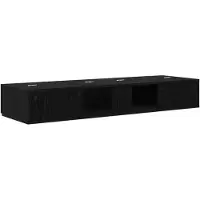 vidaXL studiobureau Zwart eiken 110 x 40 x 19,5 cm Bewerkt hout