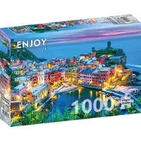 Enjoy Puzzle Puzzel 1000 stukjes Enjoy – Vernazza bij schemering, Cinque Terre, Italië