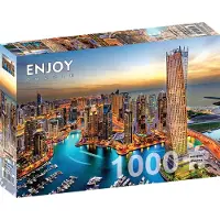Enjoy Puzzle Puzzel Dubai Haven 's nachts 1000 stuks 1 St