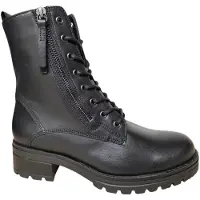 Gabor Rollingsoft Veterboots zwart Leer Maat 6