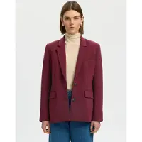 Selected Blazers karmijnrood
