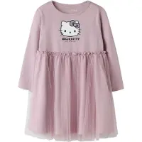 TWO SOON Jurk 'Hello Kitty' rosa / zwart / wit