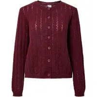 Pieces Gebreid vest 'PCAda' wijnrood