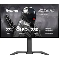 Iiyama G-Master GOB2701QSC-B1 Titan Falcon - 27 inch - QHD - META 3.0 Tandem OLED - 280Hz - verstelbaar - HDR TB400 - G-Sync compatible