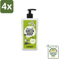 Marcel's Green Soap - Handzeep - Tonka & Muguet - Zachte verzorging - 500 ml - Voordeelverpakking - 4 stuks - Natuurlijke zeep - Tonka