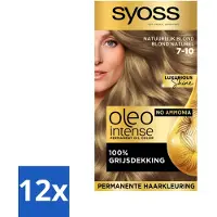 Syoss Oleo Intense - Haarverf - 7-10 - Natuurlijk Blond - 115ml x 12