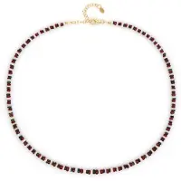 Cavill - 925 Sterling Zilver Ketting met Welo- en Mezezo-opalen - 40,141 ct Robijns - Verstelbare Dames Ketting Elegant - Sieraden met Edelstenen