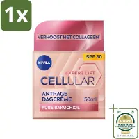 Nivea 1 x - CELLular Expert Lift Dagcrème - Anti-Veroudering Crème - SPF 30 - Voor alle huidtypen - Met Bakuchiol & Hyaluronzuur - 50 ml- Anti-aging Crème - Bakuchiol - Hyaluronzuur - SPF 30 - Rimpels